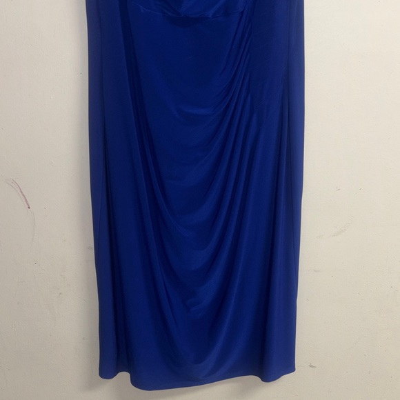 Lauren Ralph Lauren Royal Blue Draped Midi Dress - Picture 5 of 6